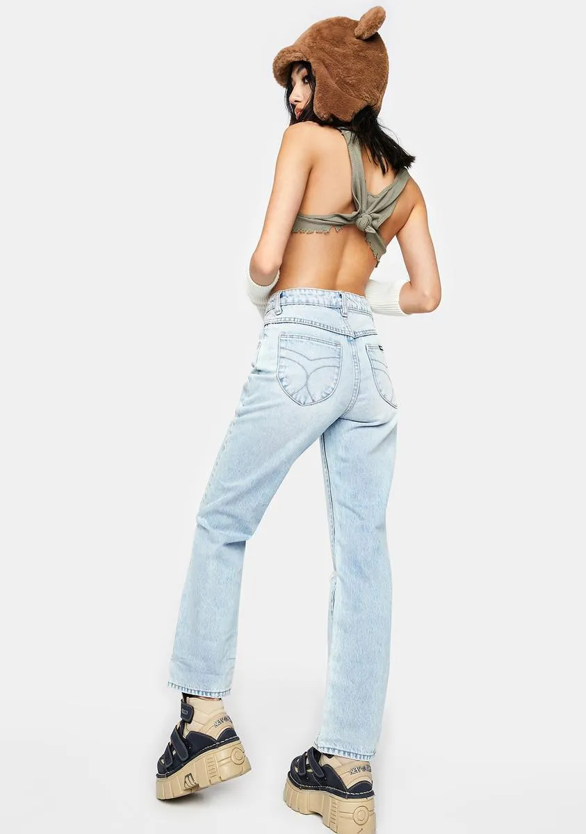 Sunbleach Worn Original Straight Leg Jeans sold by Dolls Kill product image thumbnail 4