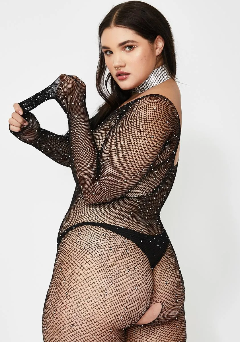 So Dripped Out Fishnet Catsuit sold by Dolls Kill product image thumbnail 4