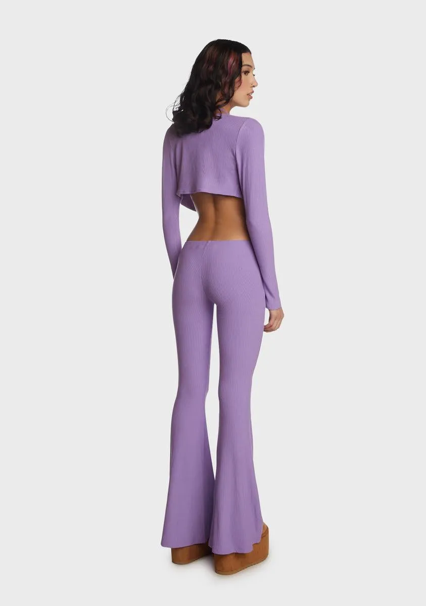 Lilac Viral Confessions Pant Set sold by Dolls Kill product image thumbnail 4