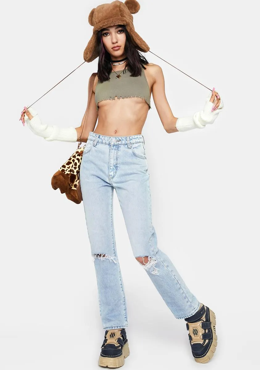 Sunbleach Worn Original Straight Leg Jeans sold by Dolls Kill product image thumbnail 3