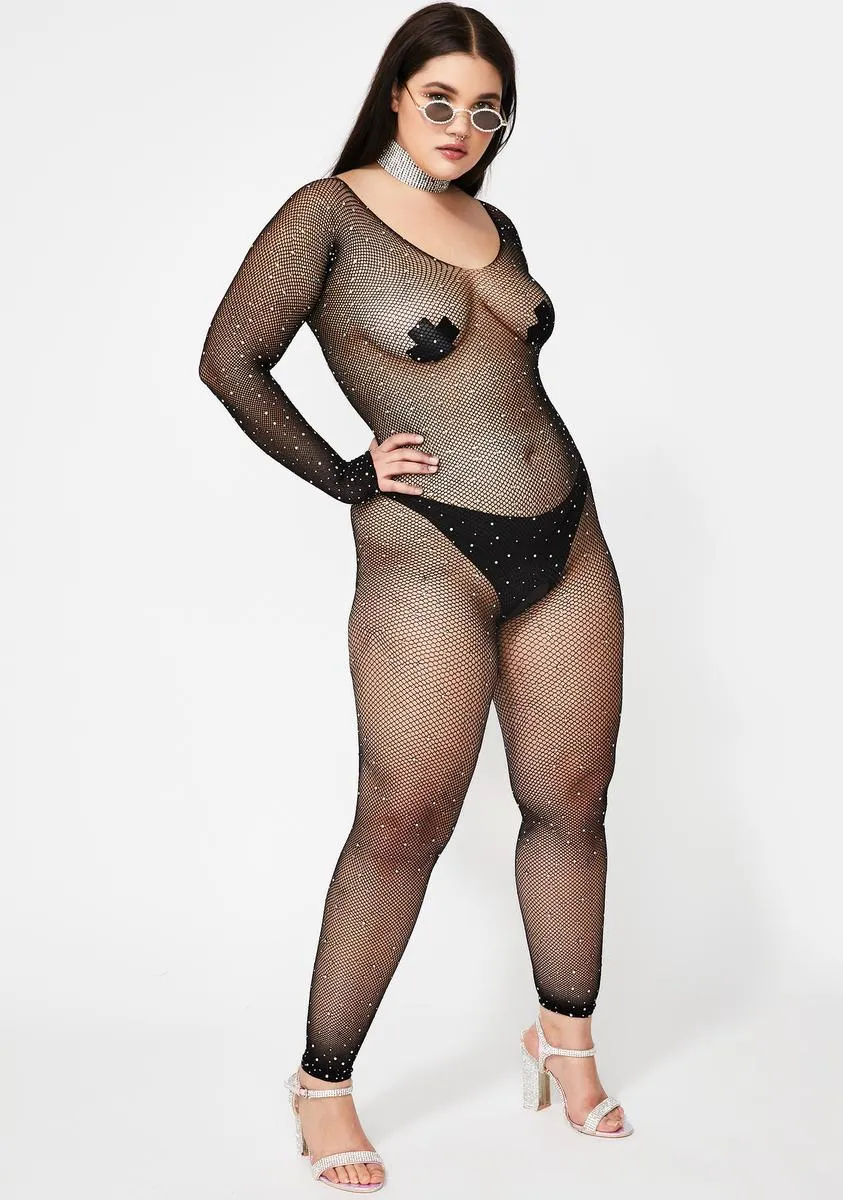 So Dripped Out Fishnet Catsuit sold by Dolls Kill product image thumbnail 3