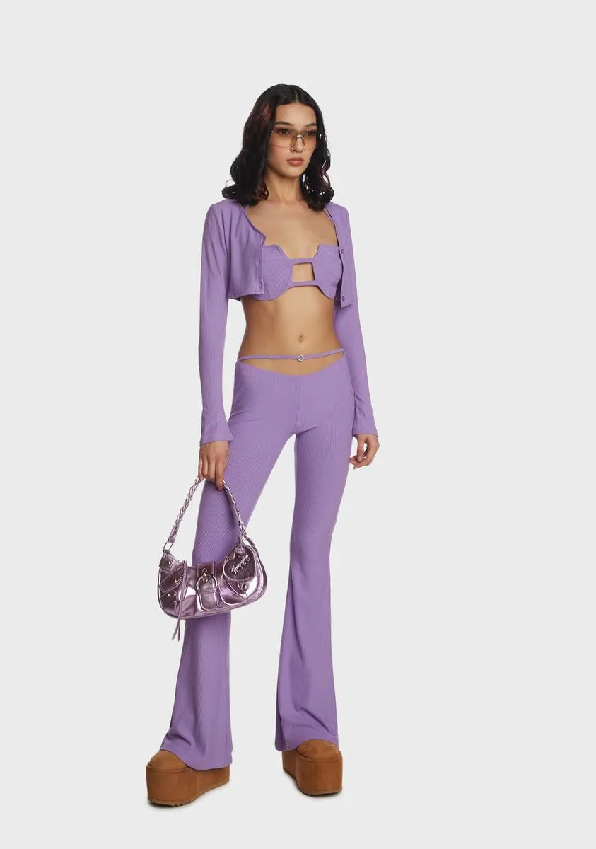 Lilac Viral Confessions Pant Set sold by Dolls Kill product image thumbnail 5