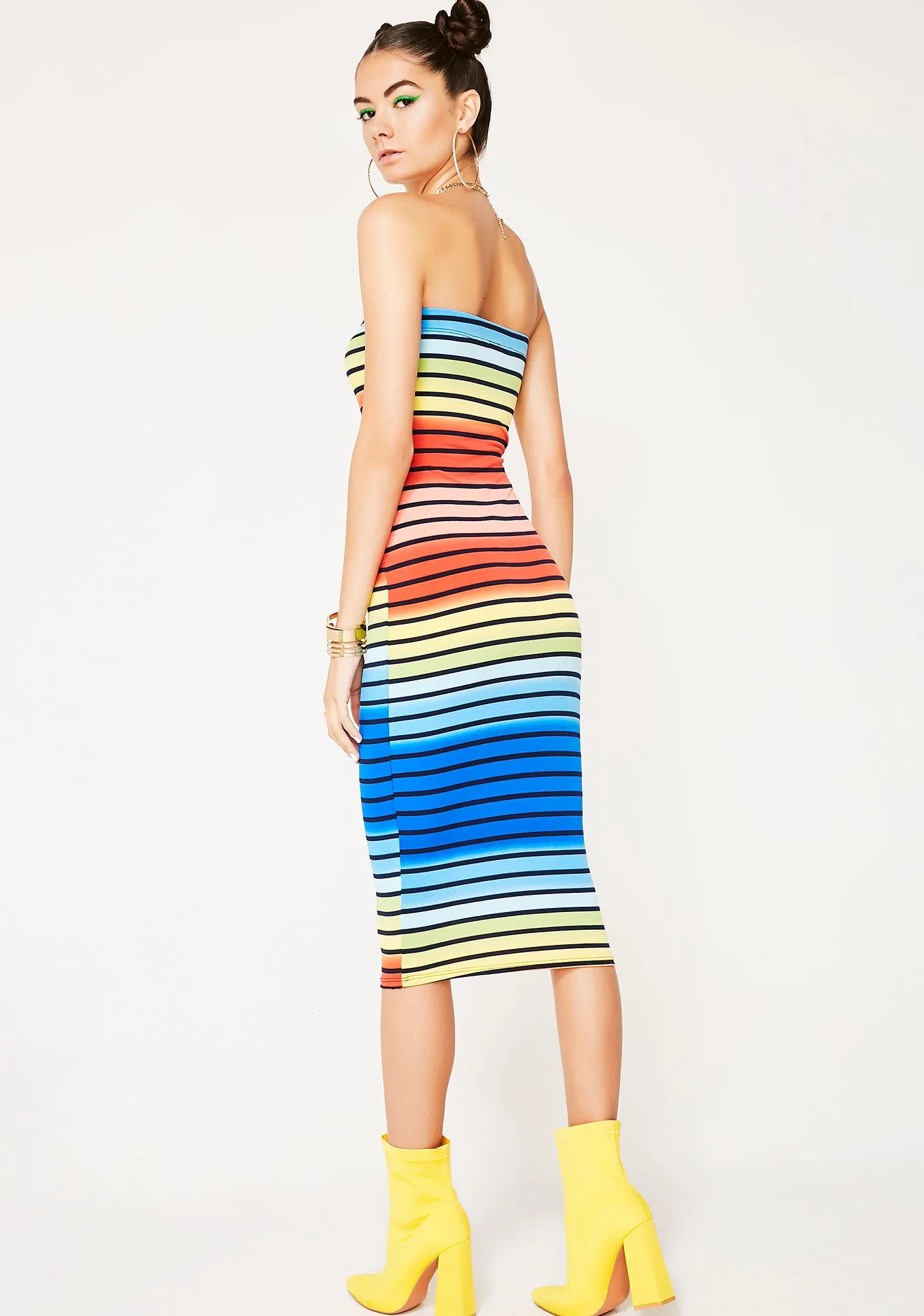 Candyland Stripe Dress sold by Dolls Kill product image thumbnail 4