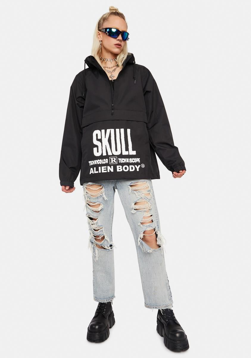 Techniskull Lightweight Anorak sold by Dolls Kill product image thumbnail 3