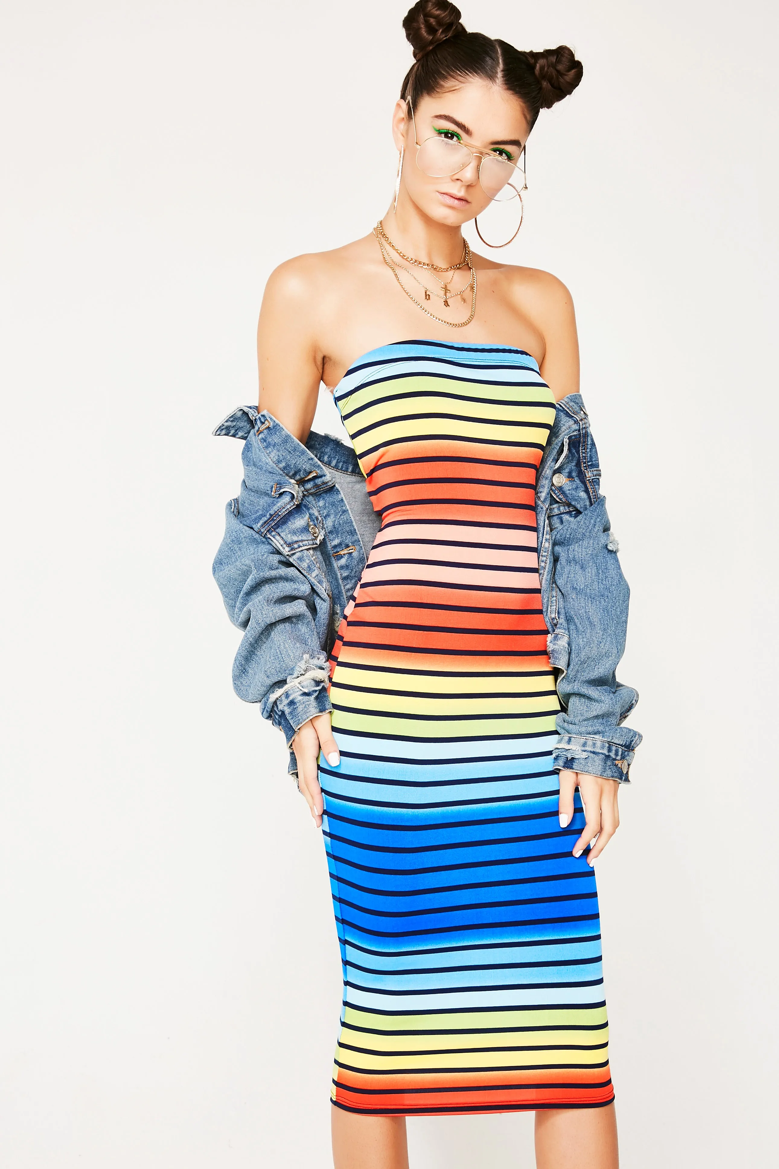 Candyland Stripe Dress sold by Dolls Kill product image thumbnail 2