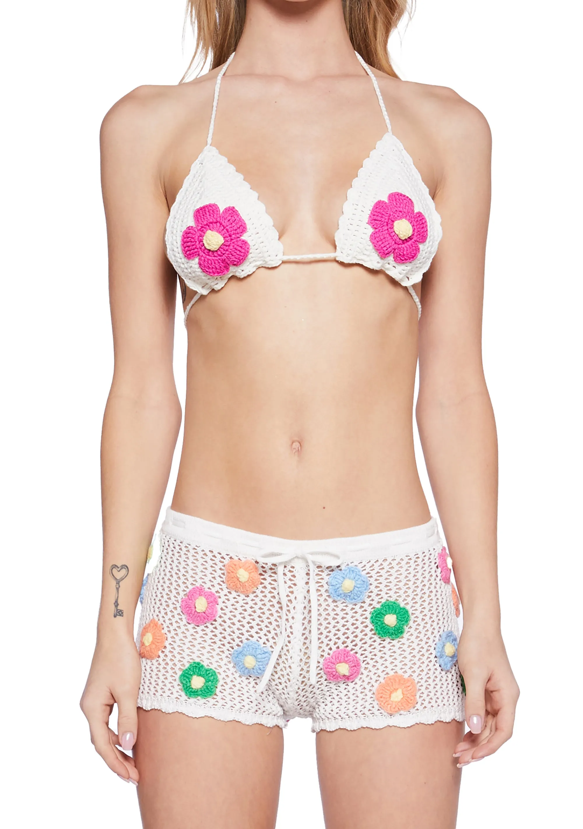 Floral Odyssey Bra And Shorts Set sold by Dolls Kill product image thumbnail 3