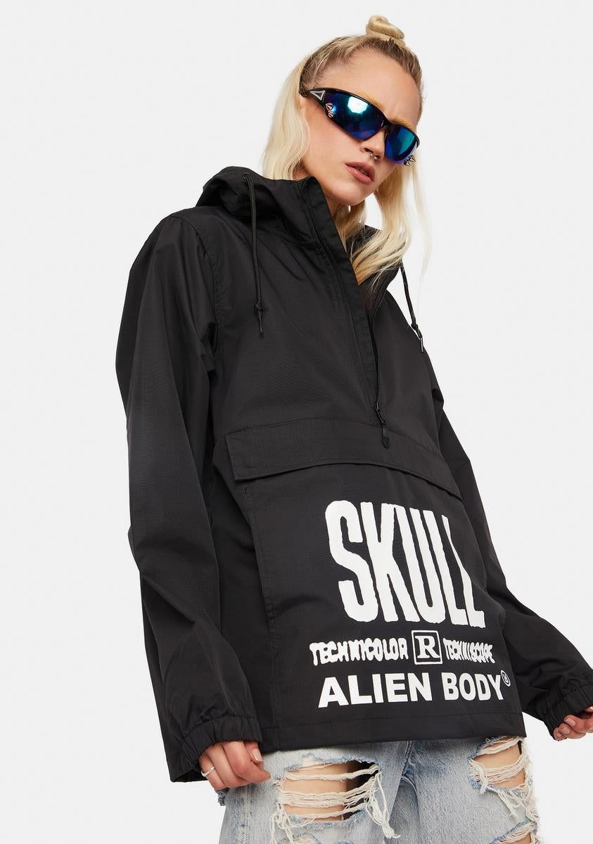 Techniskull Lightweight Anorak sold by Dolls Kill product image thumbnail 4