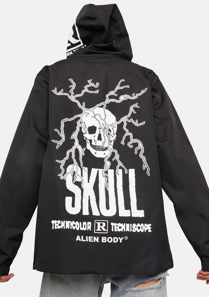 Techniskull Lightweight Anorak sold by Dolls Kill