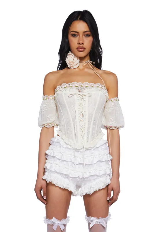 Breathtaking Blossom Corset Top sold by Dolls Kill