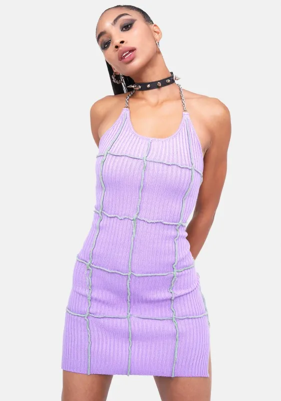 Basker Halter Dress sold by Dolls Kill