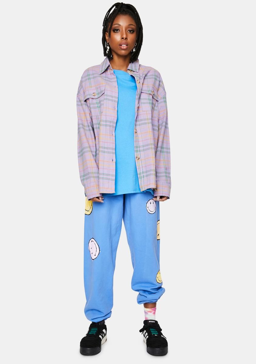 Lavender Flannel Jacket sold by Dolls Kill product image thumbnail 3