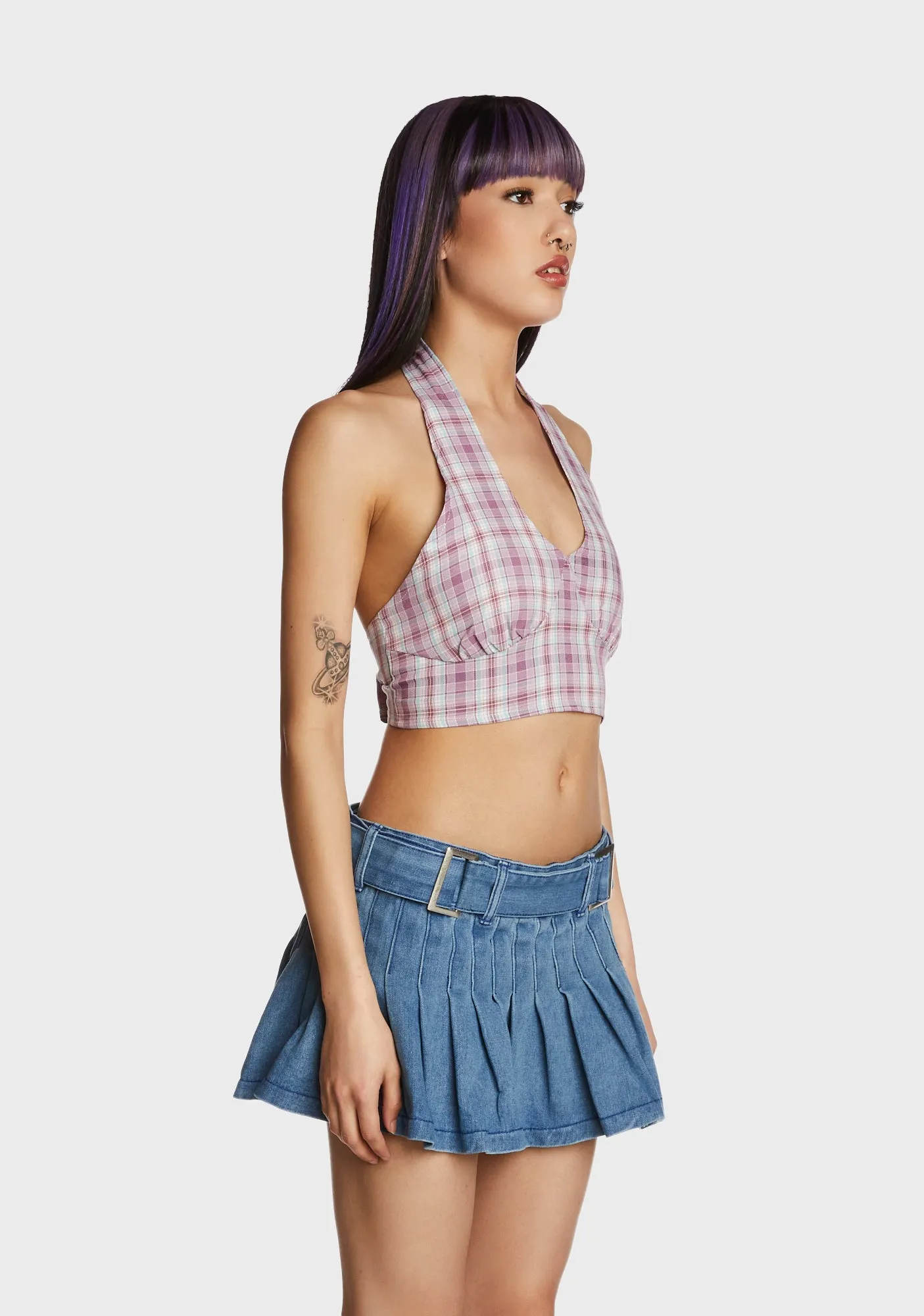 Your Calling Plaid Top sold by Dolls Kill product image thumbnail 4