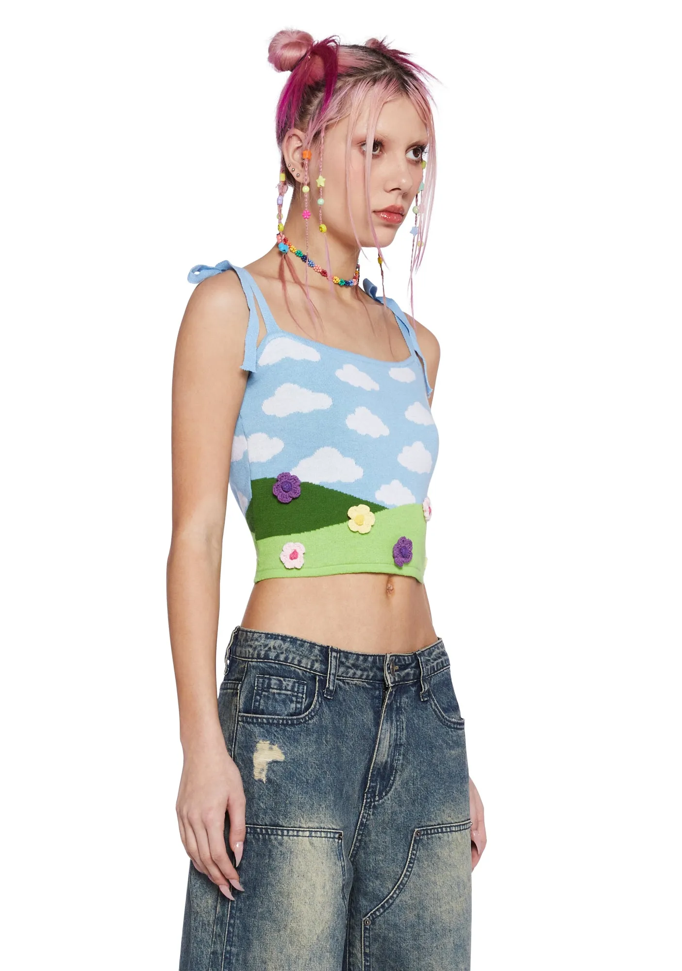 Peaceful Acres Crop Top sold by Dolls Kill product image thumbnail 3