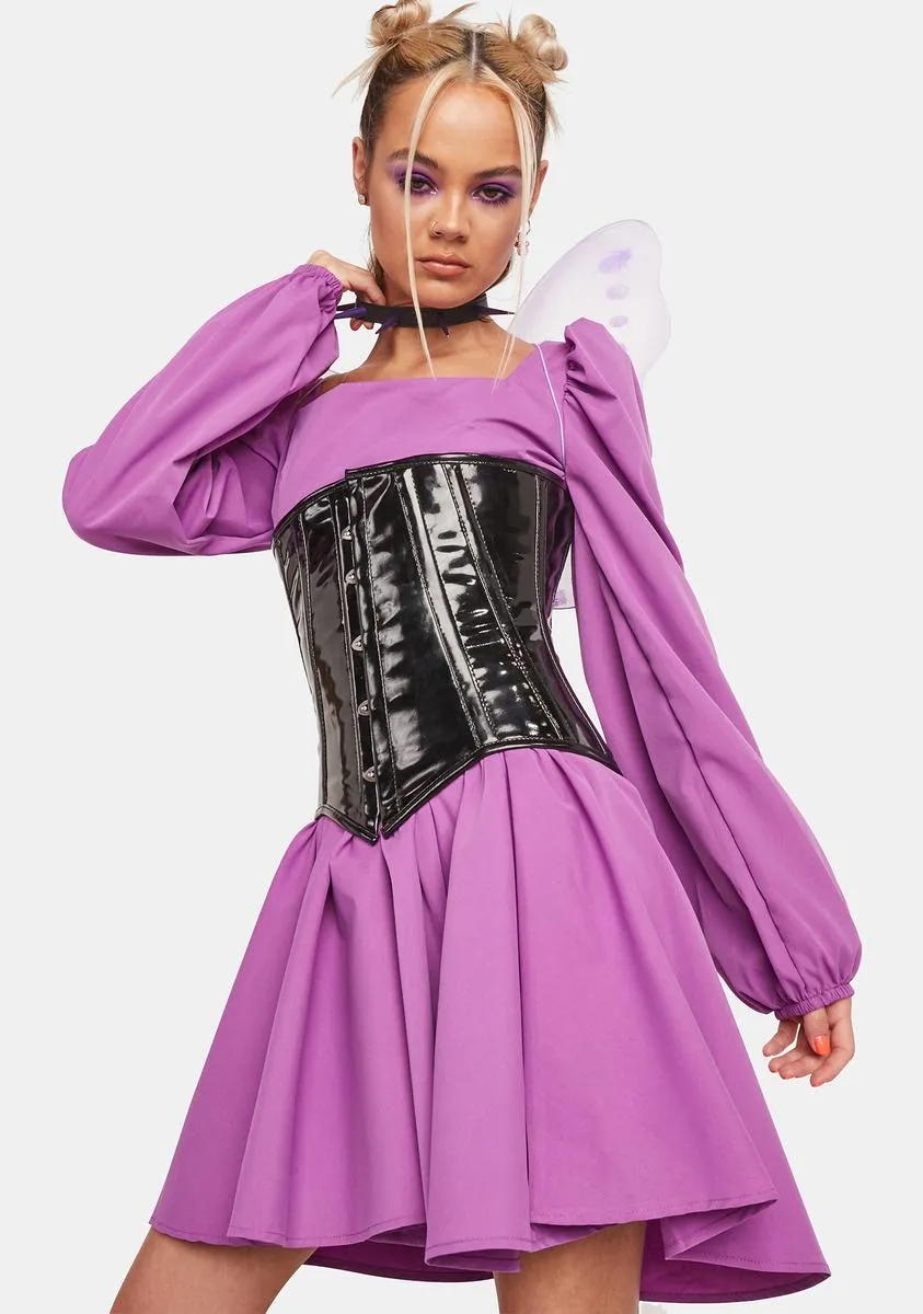 Plum Dancing In The Wind Mini Dress sold by Dolls Kill product image thumbnail 2
