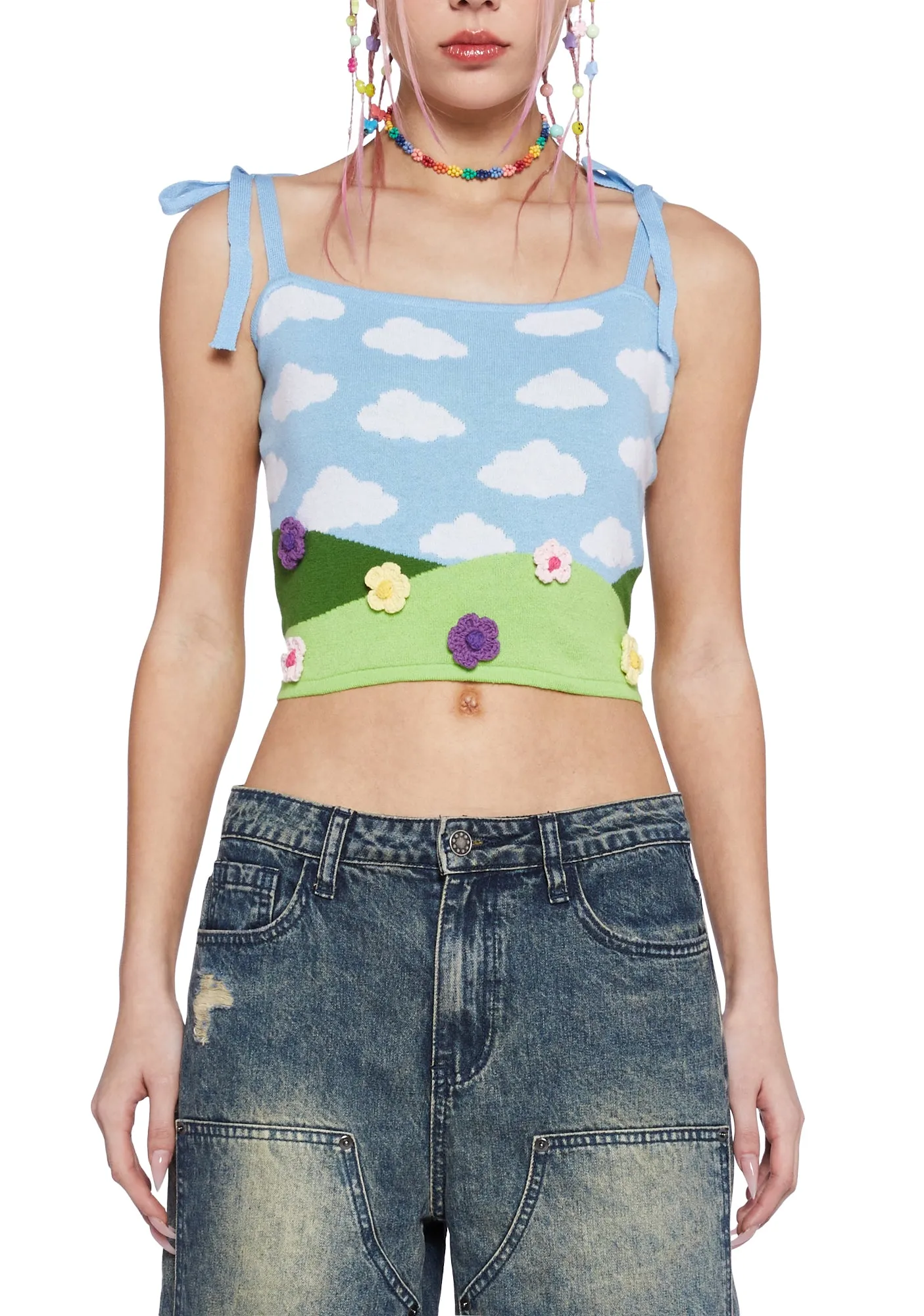 Peaceful Acres Crop Top sold by Dolls Kill product image thumbnail 5