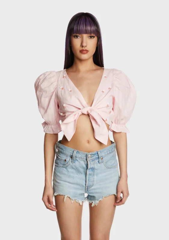 Bubbly Laughter Crop Top sold by Dolls Kill