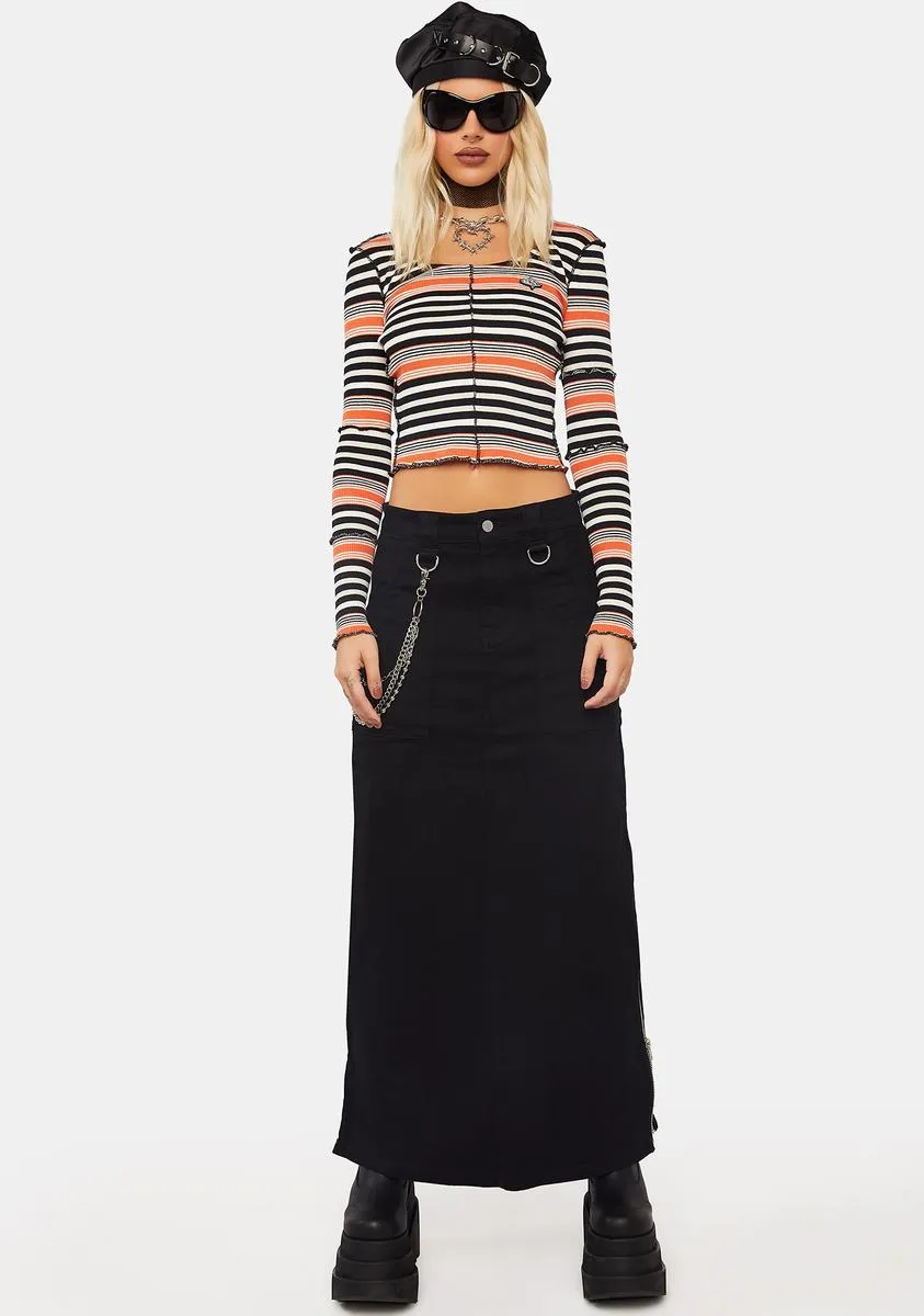 Bella Striped Long Sleeve Tee sold by Dolls Kill product image thumbnail 3