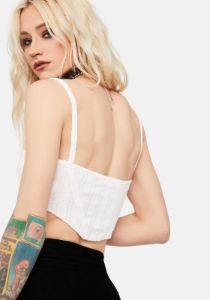 No Dress Code Structured Corset Crop Top sold by Dolls Kill