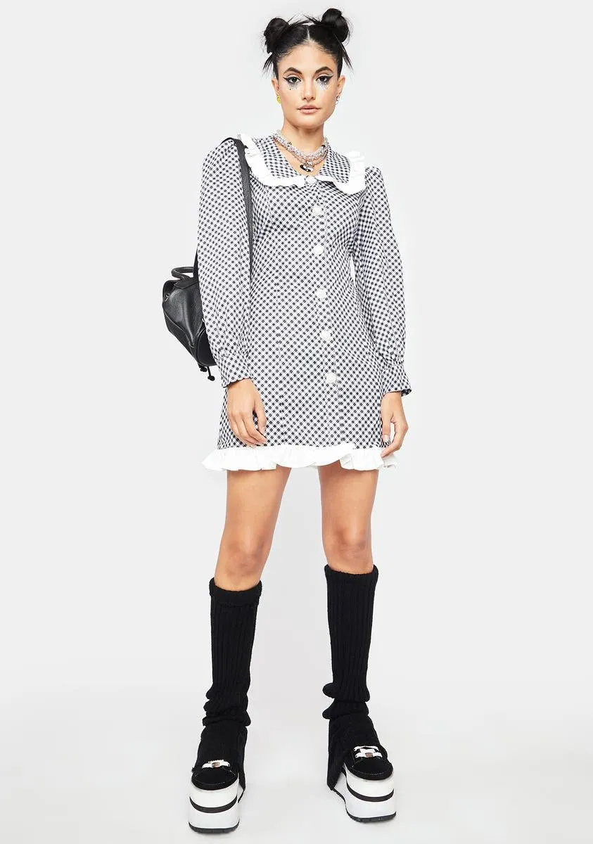 Wicked Little Wonders Gingham Mini Dress sold by Dolls Kill product image thumbnail 3