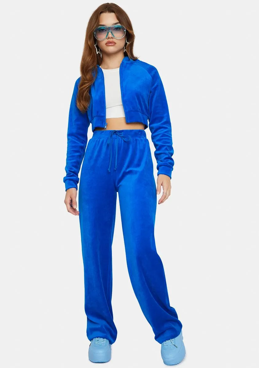 Royal Y2K Dreams Velour Tracksuit sold by Dolls Kill product image thumbnail 3