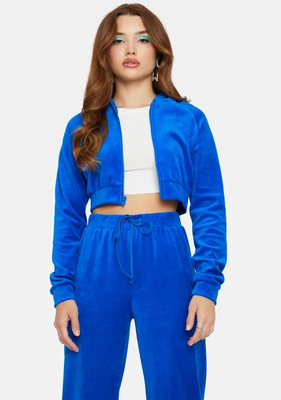 Royal Y2K Dreams Velour Tracksuit sold by Dolls Kill