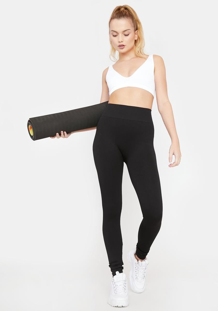 Night Get Lucky Ribbed Leggings sold by Dolls Kill product image thumbnail 2