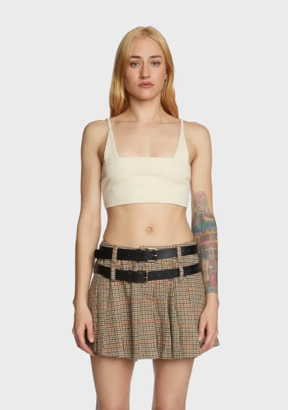 At Your Best Knit Tank - Off White sold by Dolls Kill