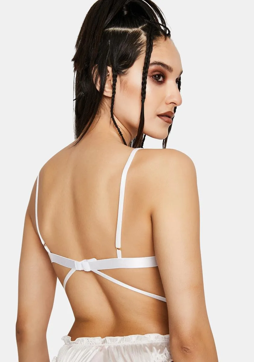 White Cosmo Bralette sold by Dolls Kill product image thumbnail 4
