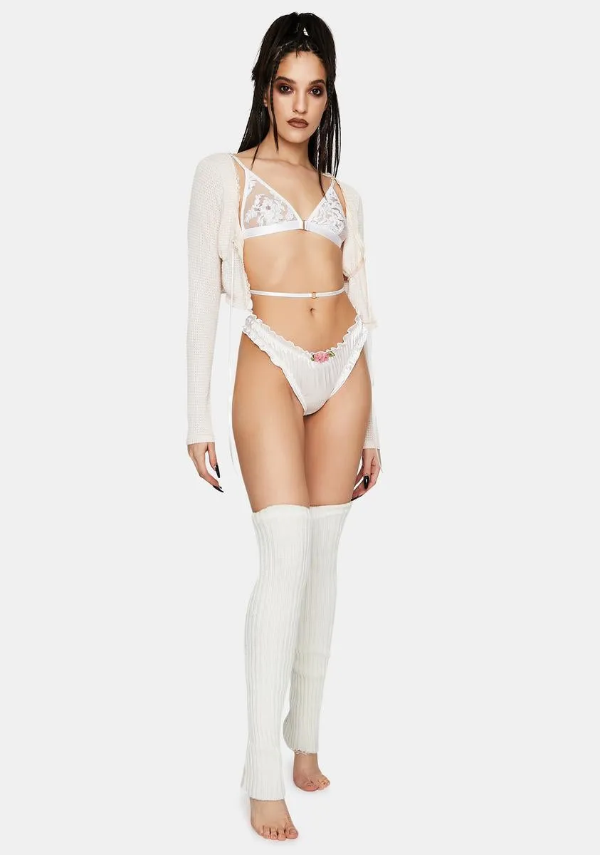 White Cosmo Bralette sold by Dolls Kill product image thumbnail 3