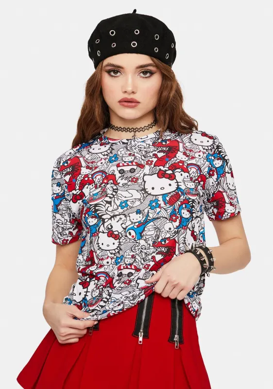 Dragon Kitty Graphic Tee sold by Dolls Kill