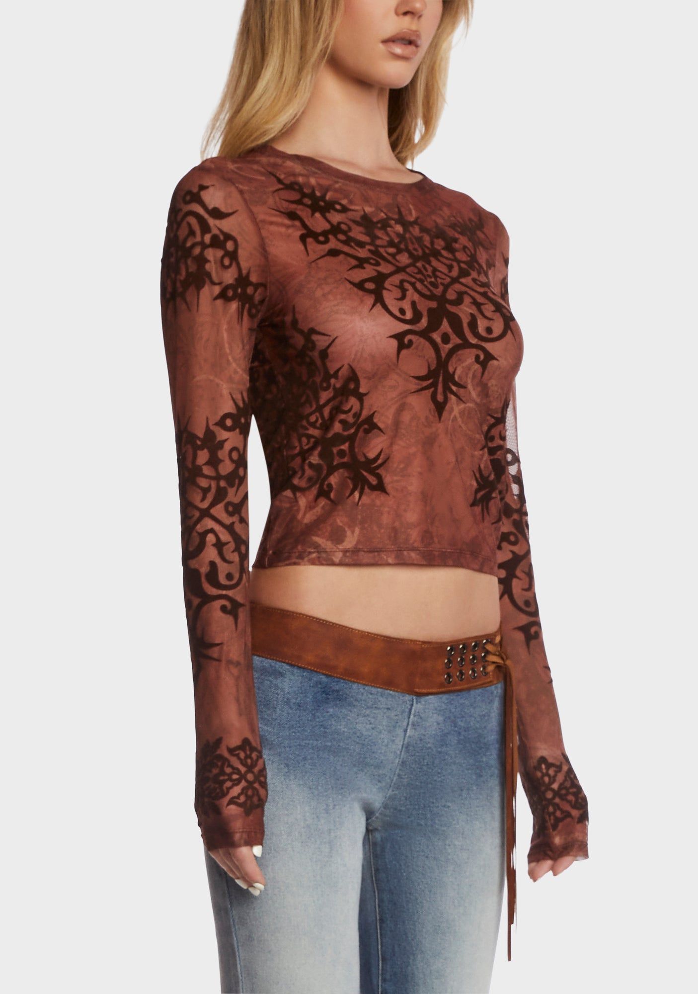 Nia Mesh Top sold by Dolls Kill product image thumbnail 5