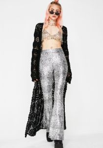 Night Fever Metallic Flares sold by Dolls Kill
