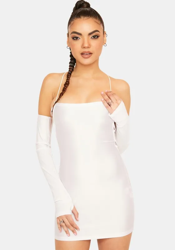 Send A Message Satin Mini Dress sold by Dolls Kill