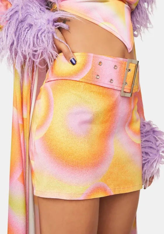 Albufeira Y2k Belted Mini Skirt sold by Dolls Kill