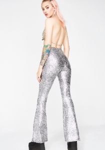 Night Fever Metallic Flares sold by Dolls Kill