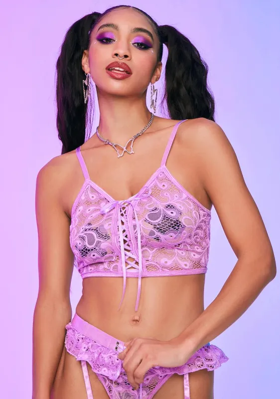 Success Calling Floral Lace Bralette sold by Dolls Kill