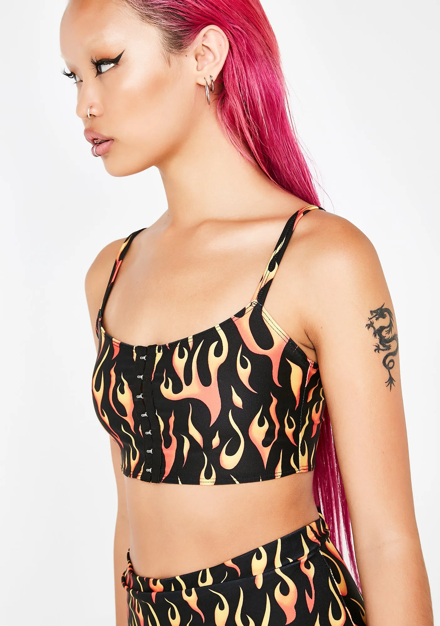 Peekaboo Flame Top sold by Dolls Kill product image thumbnail 3