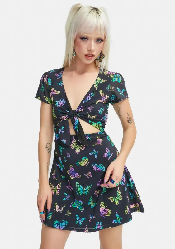 One Of A Kind Butterfly Dress sold by Dolls Kill
