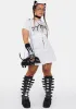 Plus Chill From The Start Lace Up Dress sold by Dolls Kill