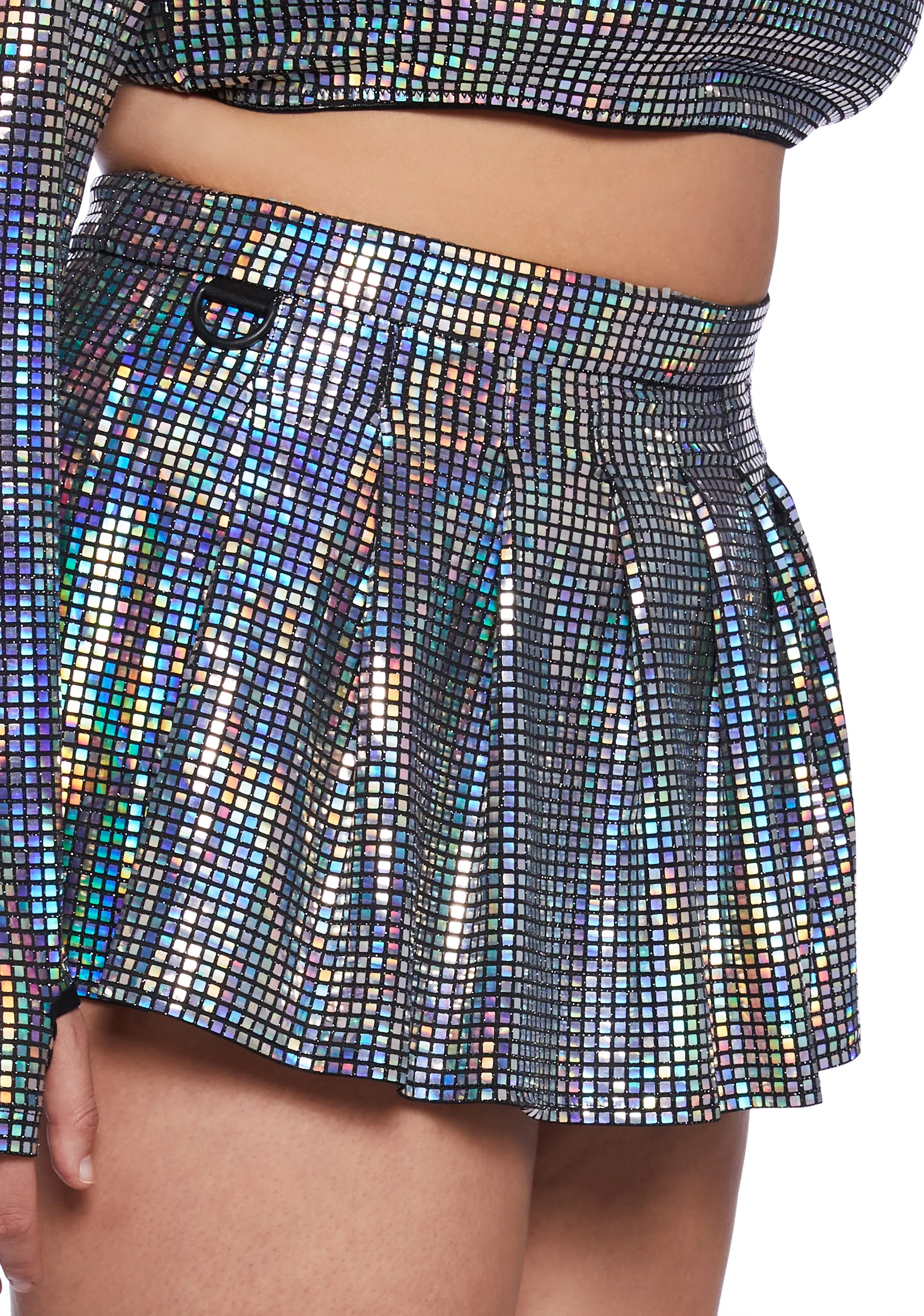 Plus Cosmic Disco Pleated Mini Skirt sold by Dolls Kill product image thumbnail 2