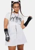 Plus Chill From The Start Lace Up Dress sold by Dolls Kill