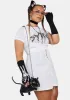 Plus Chill From The Start Lace Up Dress sold by Dolls Kill