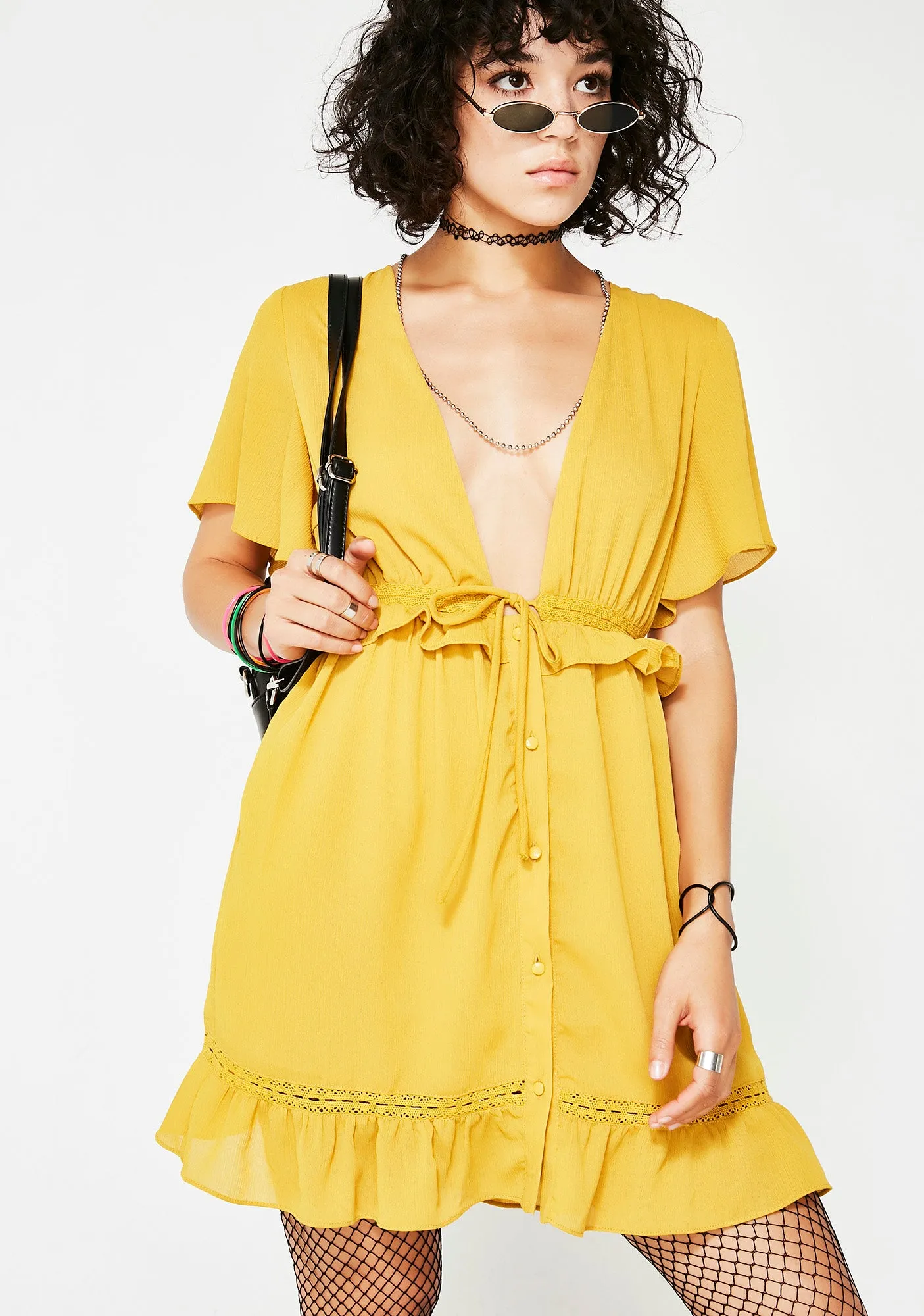 Wind Ya Hips Ruffle Dress sold by Dolls Kill product image thumbnail 2