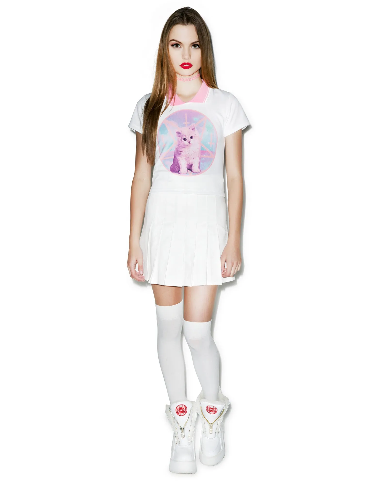 Stanicat Polo Tee sold by Dolls Kill
