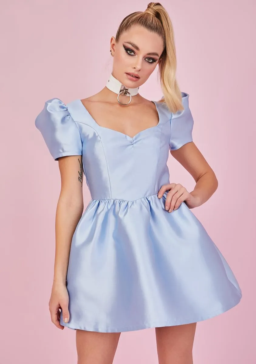 Chill Your Everything Satin Dress sold by Dolls Kill