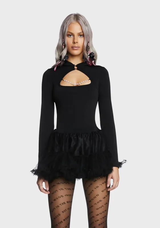 Pages Turned Pearl Bodysuit sold by Dolls Kill