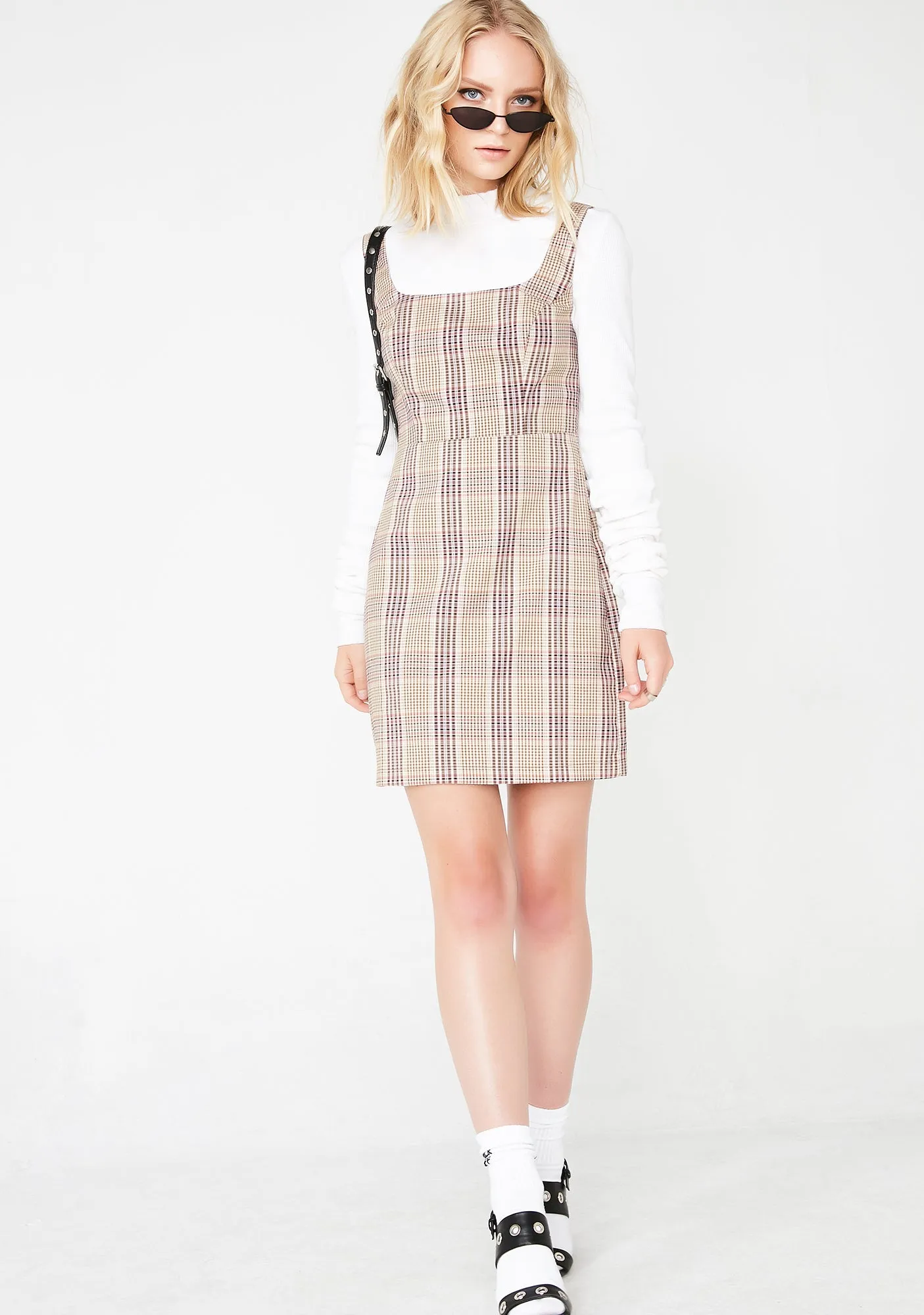 Busy Hustlin' Plaid Dress sold by Dolls Kill product image thumbnail 5