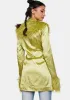 Marla Sateen Faux Fur Collar And Cuffs Jacket sold by Dolls Kill