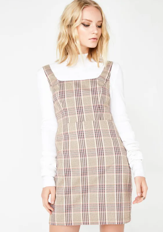 Busy Hustlin' Plaid Dress sold by Dolls Kill