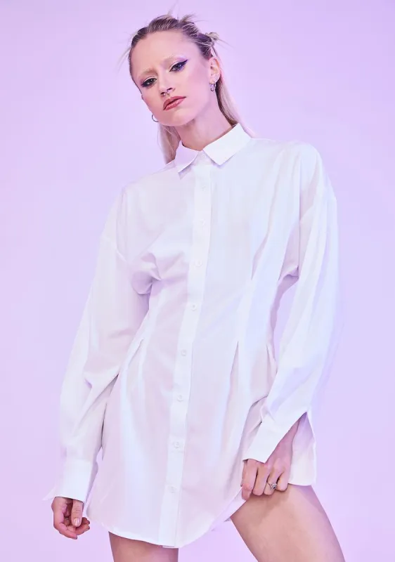 Bliss Waiting For Tonight Long Sleeve Shirt Dress sold by Dolls Kill